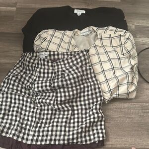 Dior Black & White Plaid Blazers